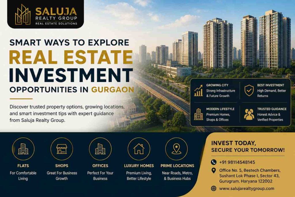 Smart Ways To Explore real estate investment opportunities In Gurgaon