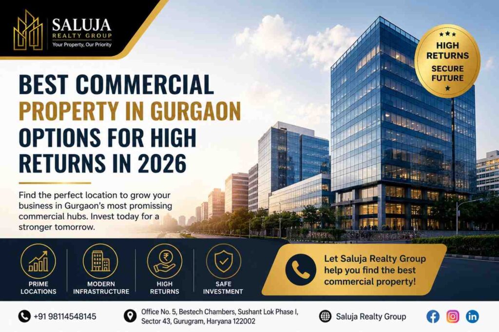 Best Commercial Property in Gurgaon Options for High Returns in 2026 
